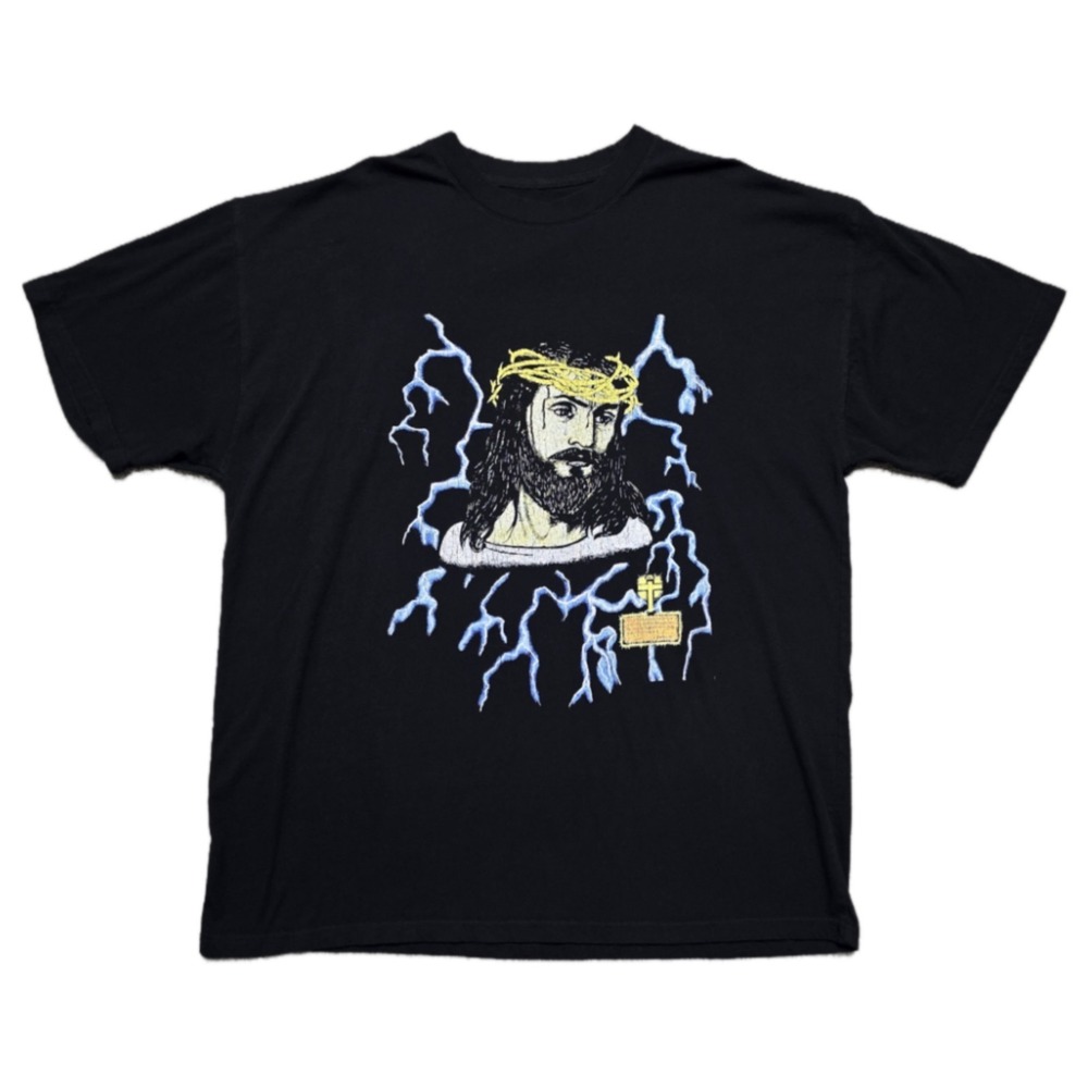 REPRINT American Thunder‎ Jesus Lightning T-Shirt Mens 2XL